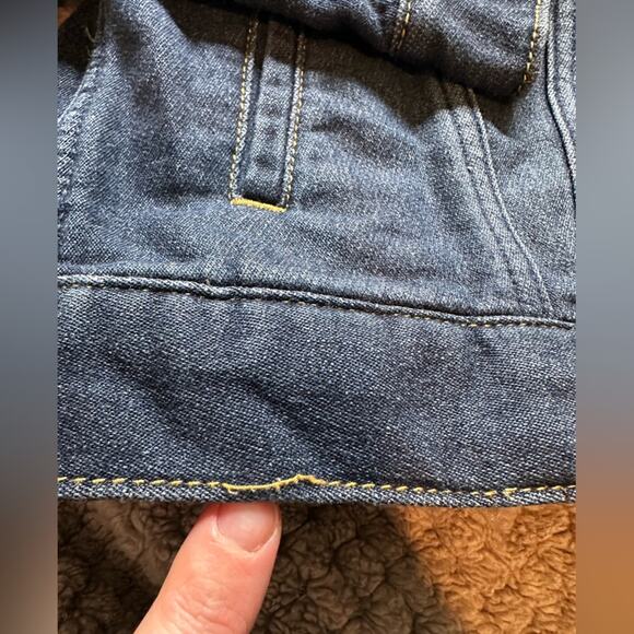 Levi Strauss Youth sz M 10-12yrs Women S  Jean Jacket Pockets Western Classic - Picture 10 of 10
